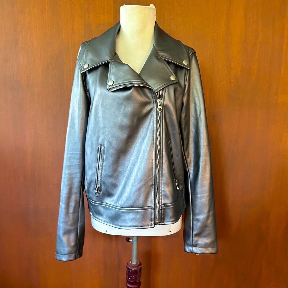 Torrid Metallic Gray Biker Jacket